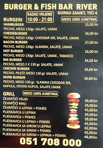 Fotografija menu ploce Fast Food Rivera